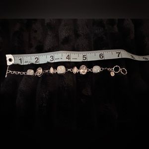 Sterling silver opal bracelet